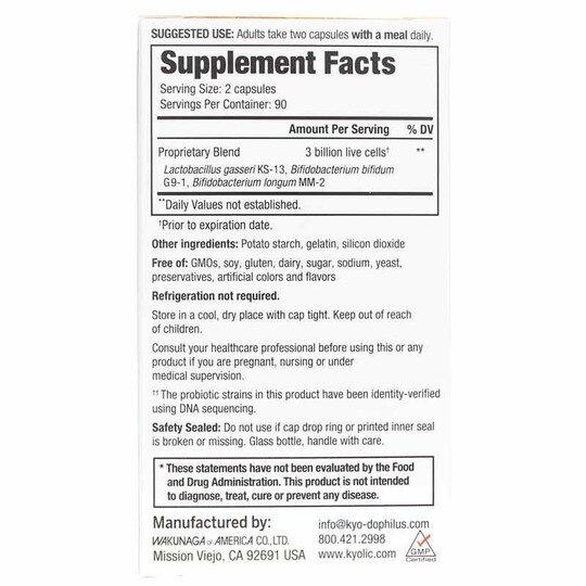 Kyo-Dophilus Daily Probiotic Immune & Digestive Support, KYO